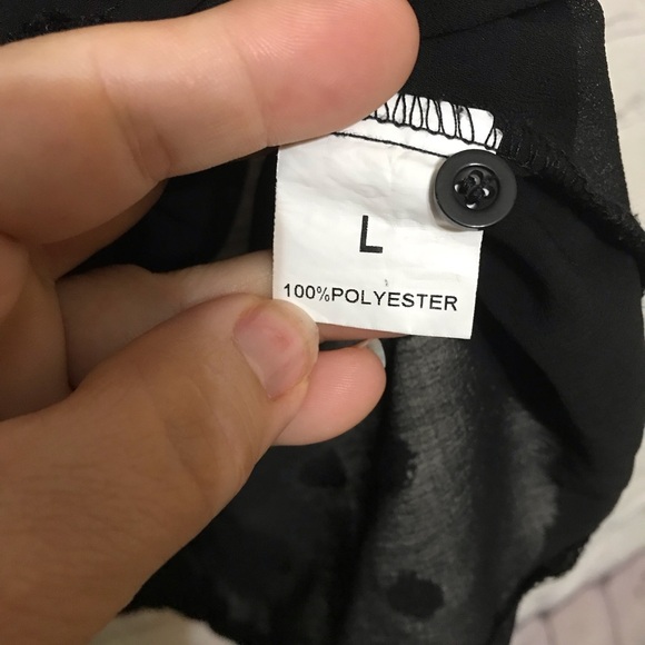 Black Polka Dot Blouse - Picture 9 of 9